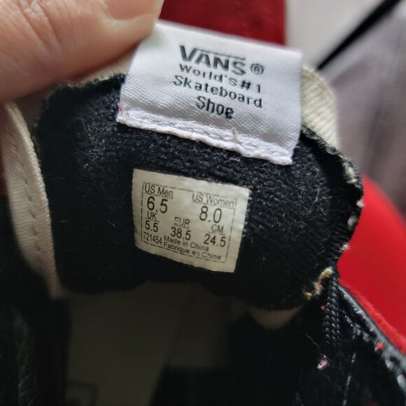 Vans Sk8-Hi OTW Multicolor Block Sneakers red suede Womens 8 Mens 6.5 - Picture 12 of 16